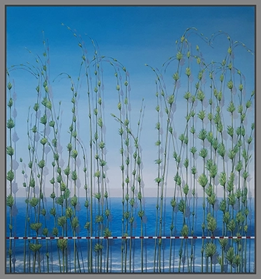 Maximilian Ostermann  | Am Strand vor Florida	140cm x 150cm	2021