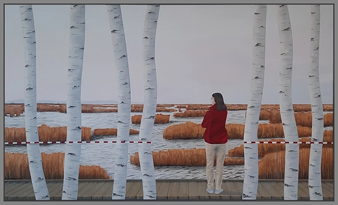 Maximilian Ostermann  | Am Neusiedlersee	155cm x 95cm	2020