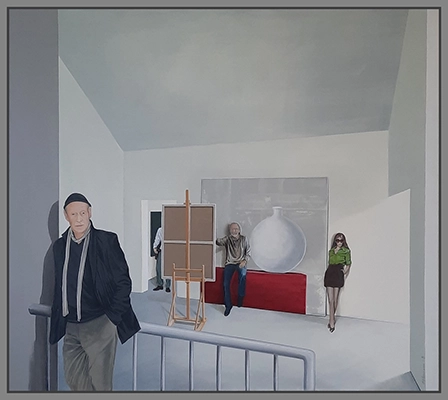Maximilian Ostermann  | Im Atelier	120cm x 105cm	2008