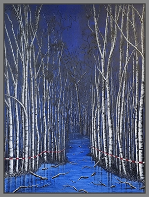 Maximilian Ostermann  |  Birkenwald	75cm x 100cm	2020
