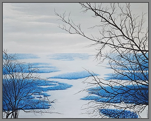 Maximilian Ostermann  |  Meeresblaue	100cm x 80cm	2020