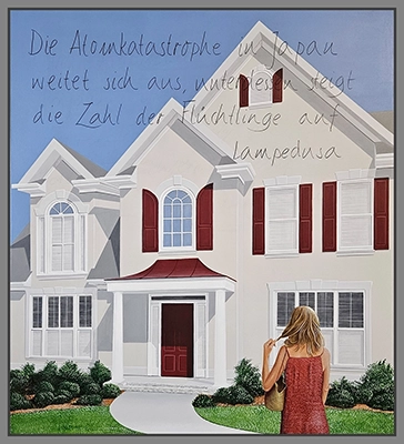 Maximilian Ostermann  |  Die Atomkatastrophe in Japan…	90cm x 100cm	2011