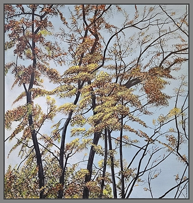 Maximilian Ostermann  |  Am Waldrand	90cm x 95cm	2020