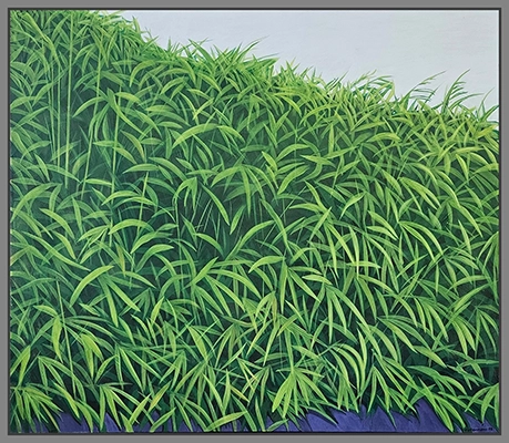 Maximilian Ostermann  |  Bambushecke	110cm x 95cm	2018