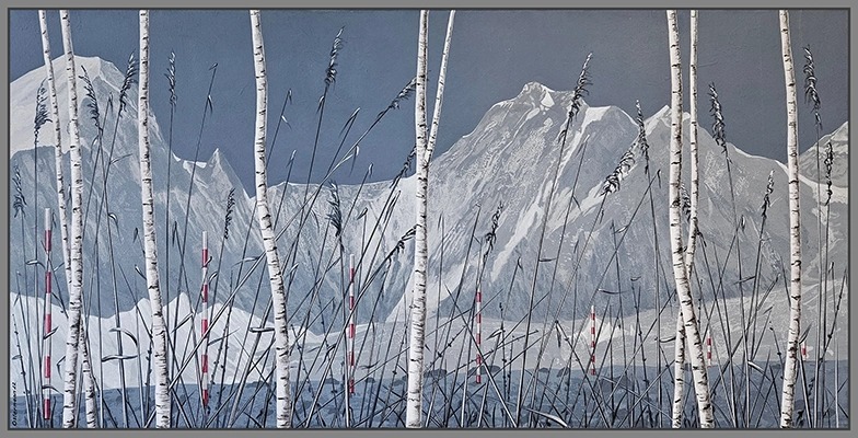 Maximilian Ostermann  |  Vermessung einer Landschaft	120cm x 60cm	2022