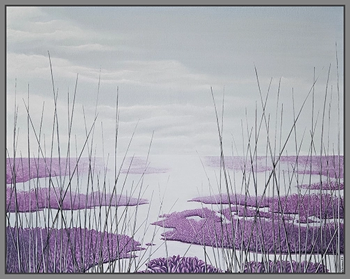 Maximilian Ostermann  |  Sehnsucht in Lila	100cm x 80cm	2020