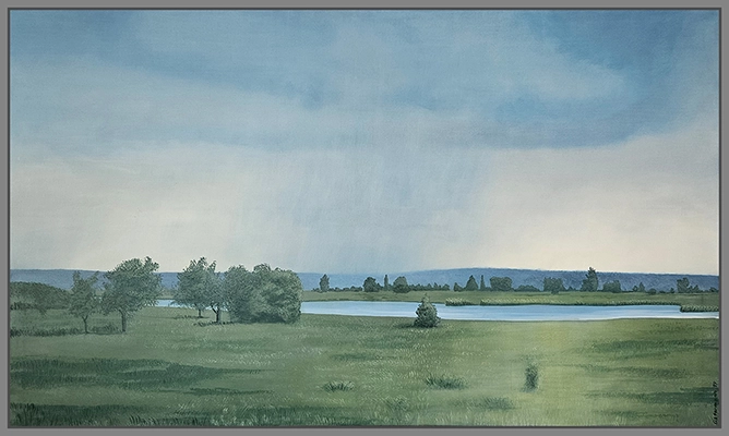 Maximilian Ostermann  |  Regen	160cm x 95cm	2019