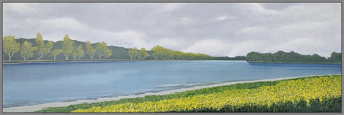 Maximilian Ostermann  |  Donauradweg	120cm x 40cm	2022