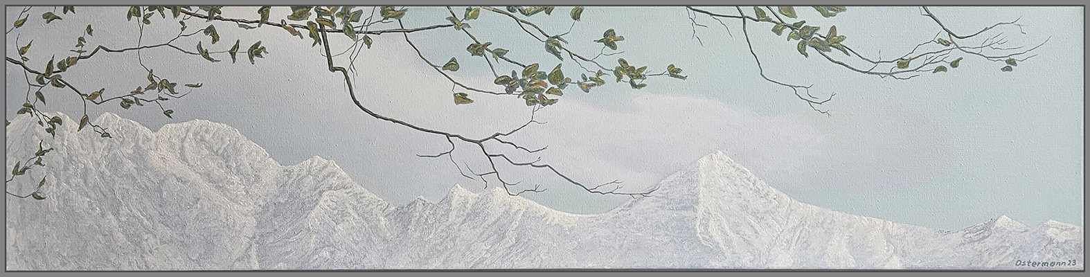 Maximilian Ostermann  |  Bergen in Licht	120cm x 30cm	2023