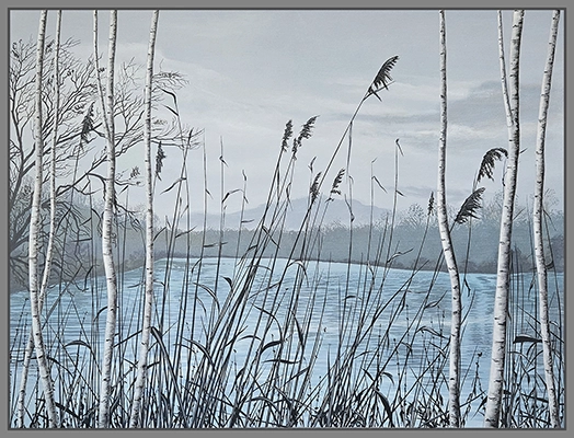 Maximilian Ostermann  |  Birken am Lech 130cm x 100cm	2022