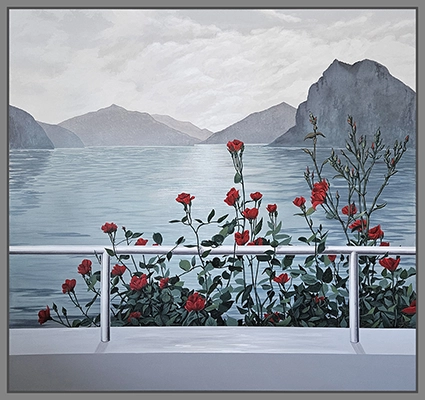 Maximilian Ostermann  | Rosen am Bergsee	160cm x 150cm 2022