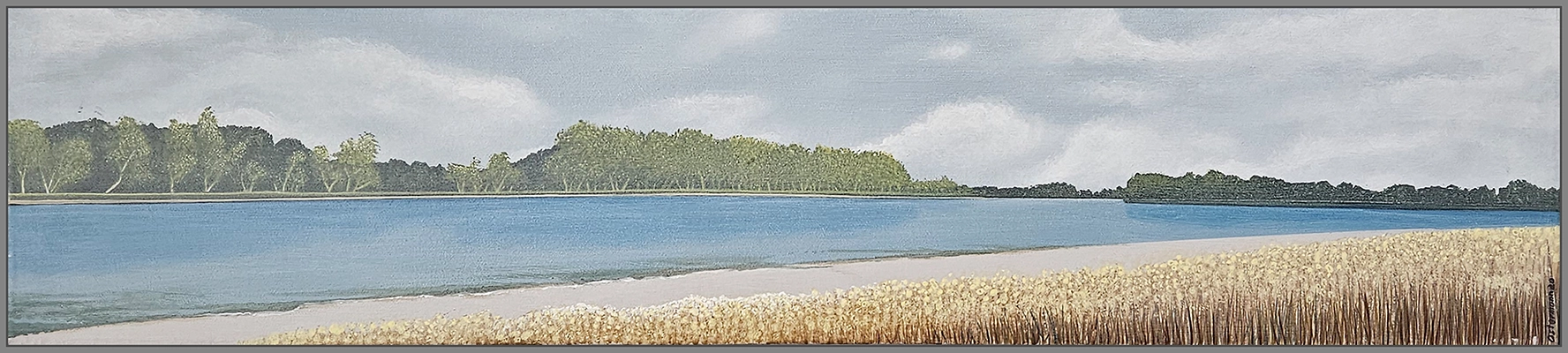 Maximilian Ostermann  | An der Donau 110cm x 25cm 2020