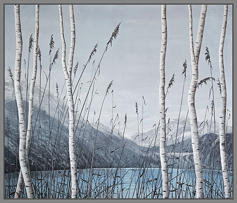 Maximilian Ostermann  | Birken am Bergsee 150cm x 130cm 2022