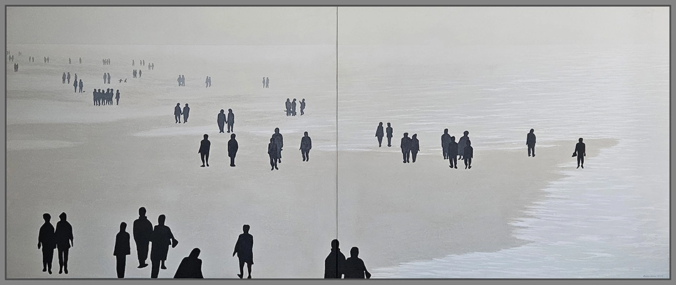 Maximilian Ostermann  | Strandspaziergang 340cm x 140cm 2017